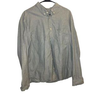 H&M Blue Short Light Linen Size XL Extra Large